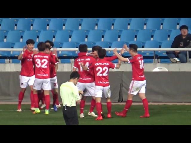 청주FC 이동현 선수 결승골 _ 인천유나이티드 0 vs 1 청주FC (20190417 _ FA CUP 32강전, 4R)