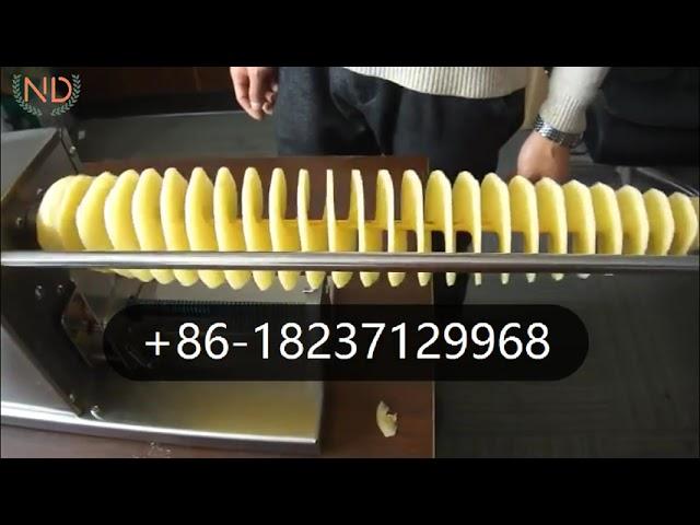 electric spiral potato cutter sweet potato slicer tornado spiral potato slicing machine