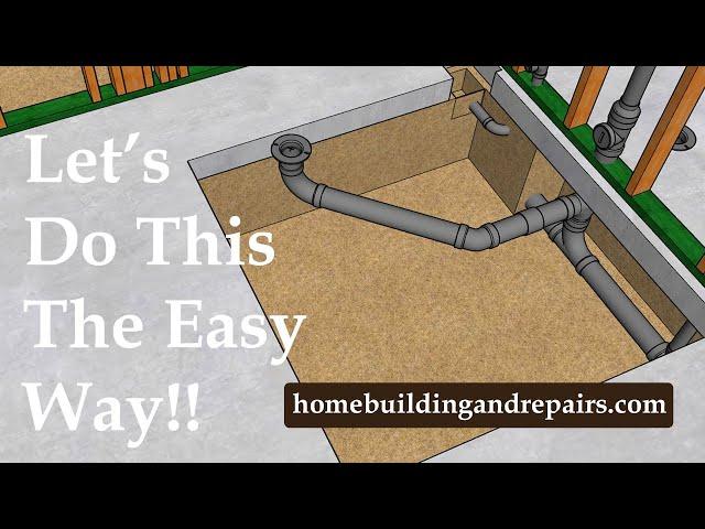 How To Move Bathroom Toilet Drain Line A Few Feet - Home Remodeling Plumbing Modifications Part 1