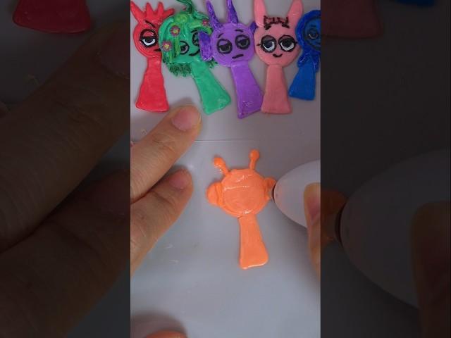 저온 3d펜으로 미니 납작 스프런키 오렌 만들기 sprunki oren