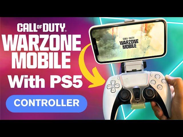 How To Play COD WarZone On iPhone with PS5 controller 2024