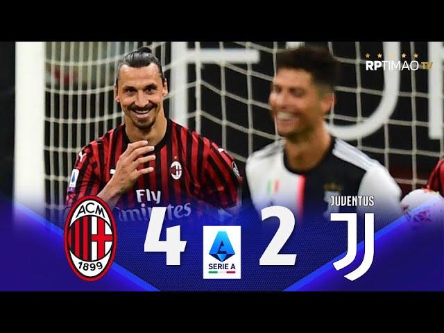 Milan 4 x 2 Juventus (Ibrahimovic x C. Ronaldo) ● Serie A 19/20 Extended Goals & Highlights ᴴᴰ