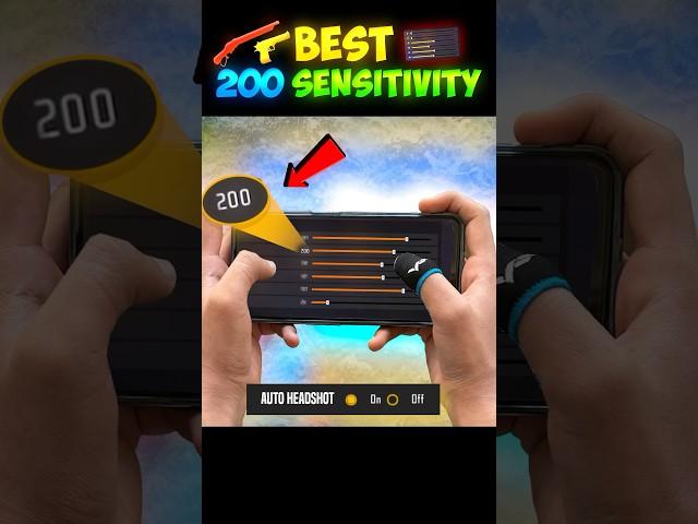 Top 3 Most Dangerous [ 200- SENSITIVITY ] Setting | Best Headshot Sensitivity In Mobile