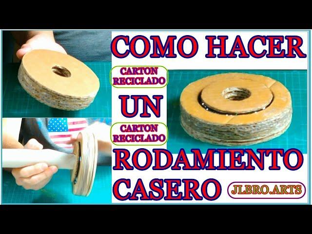 COMO HACER RODAMIENTO CASERO ( de cartón y con canicas) JLBRO.ARTS