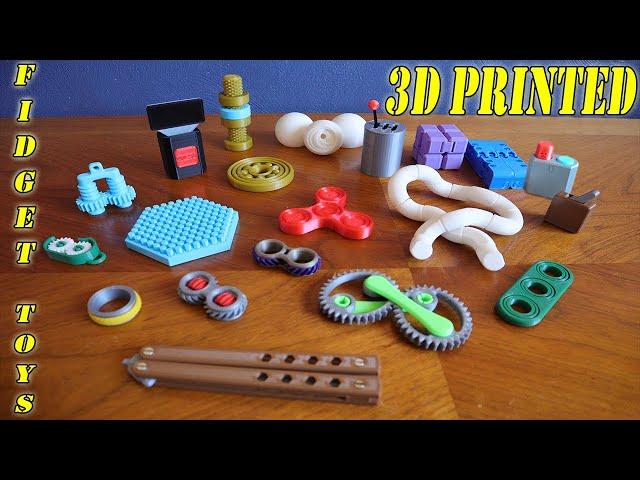 20 Fidget Toys 3D Printed