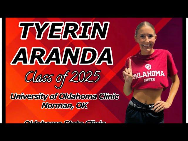 Tyerin Aranda - Class of 2025 - University of Oklahoma and Oklahoma State Clinics - Fall 2024