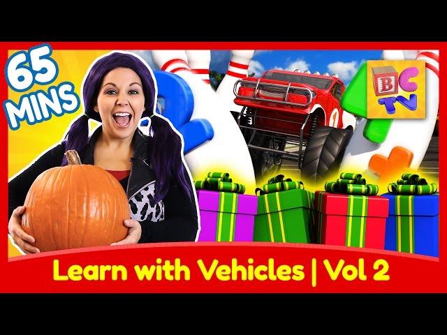 Learning with Vehicles Vol 2 | ABCs, Numbers, Colors and More with Trucks for Kids