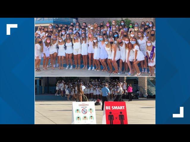 Ponte Vedra High School photo sends mixed message on social distancing