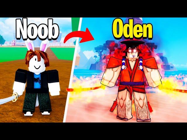 Upgrading NOOB to GOD Oden in Blox Fruits..