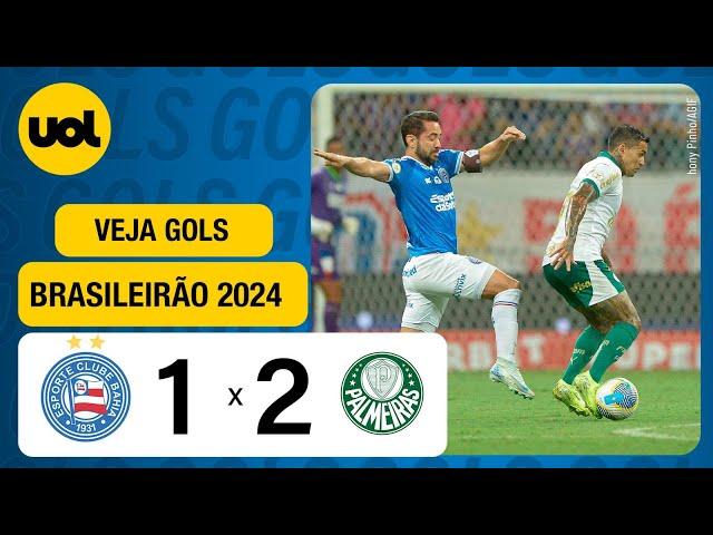 BAHIA 1 X 2 PALMEIRAS - BRASILEIRÃO 2024: VEJA OS GOLS DE RODRÍGUEZ, RAPHAEL VEIGA E FLACO LÓPEZ