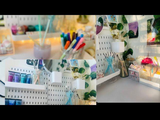 (NST) New Studio Tour!! Finally I made my new studio!! Aesthetic ASMR Stationery Haul