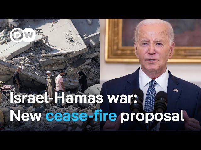 ‘It’s time for this war to end’. President Biden presents new Israel cease-fire offer. | DW News