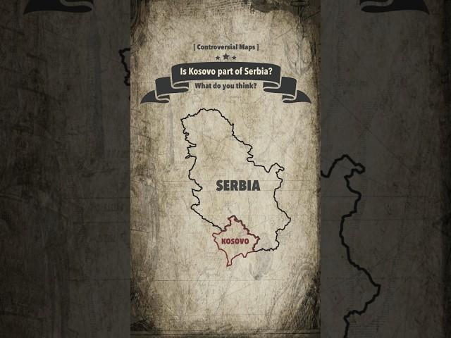 Is Kosovo part of Serbia? | Controversial Map #Controversial #Kosovo #Serbia #Border #History #map