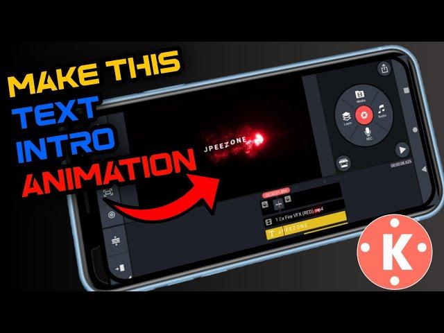 How to Make Text Intro Reveal in KineMaster || Text Animation Intro in KineMaster