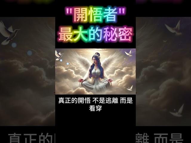 開悟者，最大的秘密！心念創造實相 #開悟 #覺醒