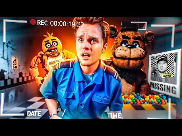 FIVE NIGHTS At Freddy's BOX FORT IRL! 3AM Fazbear Pizzeria Survival! (FNAF Movie)