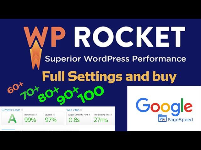 WP Rocket Full Settings | WP Rocket buy from Faisaliteb