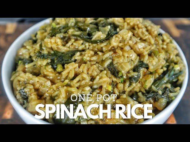 EASY Spinach Rice | Rice Recipes