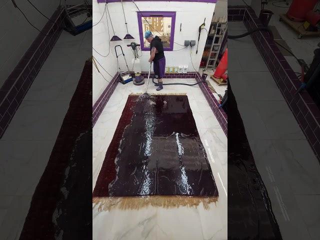 Afghan rug cleaning in record time.