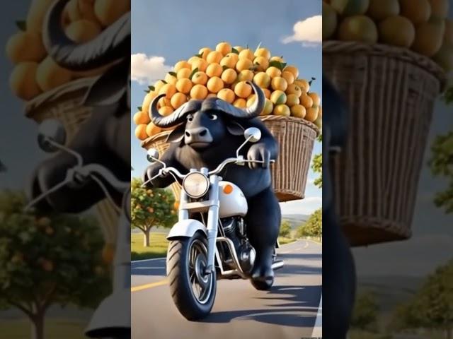 "Buffalo’s Orange Delivery Gone Wild!" #youtubeshorts  #funny #shortvideo #banglashorts #catstory