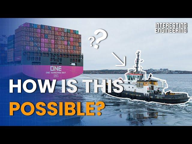 How small tugboats move massive ships