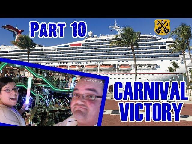 Carnival Victory Cruise Vlog 2018 - Part 10: Alchemy Bar, Vroom, Electric White Party - ParoDeeJay