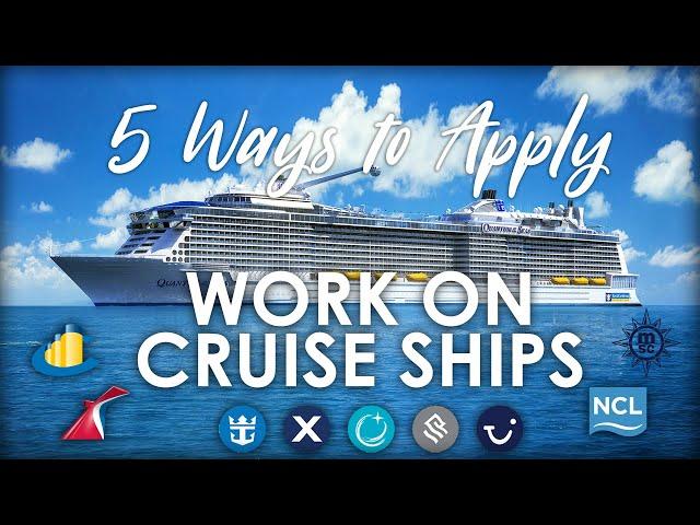 5 WAYS TO APPLY for CRUISE SHIP JOBS  Full Guide WHERE & HOW?