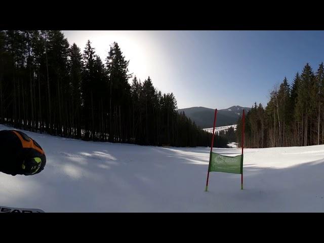 Alpin Ski VR 360 5,6K Slalom Giant in Bukovel GoPro Max Riesenlalom Слалом-Гигант