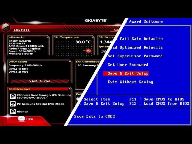 PC BIOS Settings