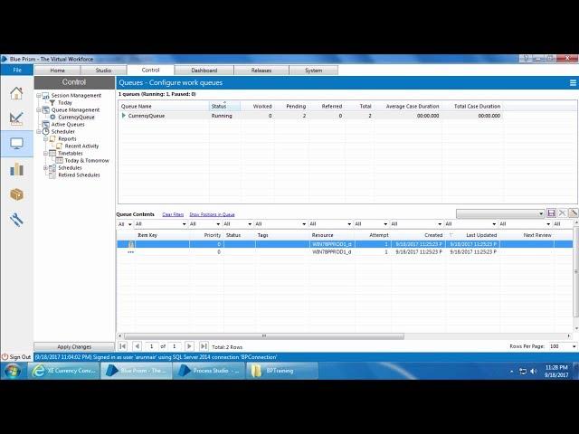 Blue Prism Video Tutorial | 029 | Work Queues - Part 1