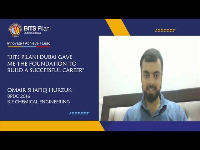 Omair Shafiq Hurzuk, Chemical Engineering-BITS Pilani Dubai Campus