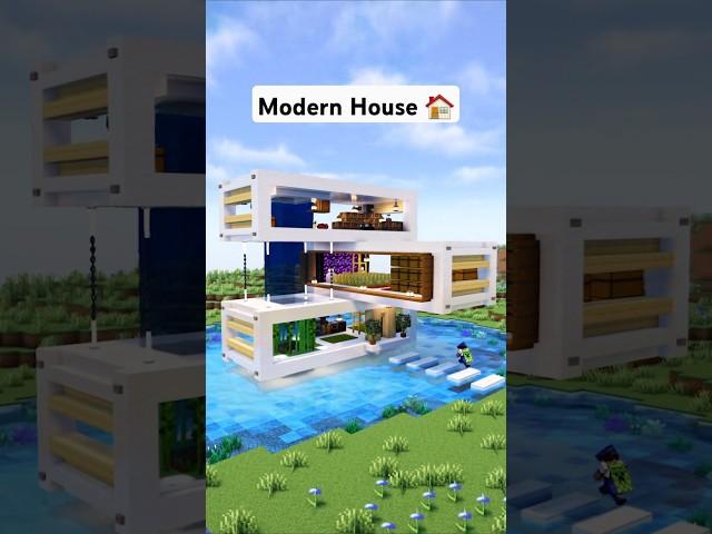 Minecraft Survival Modern House  #minecraft