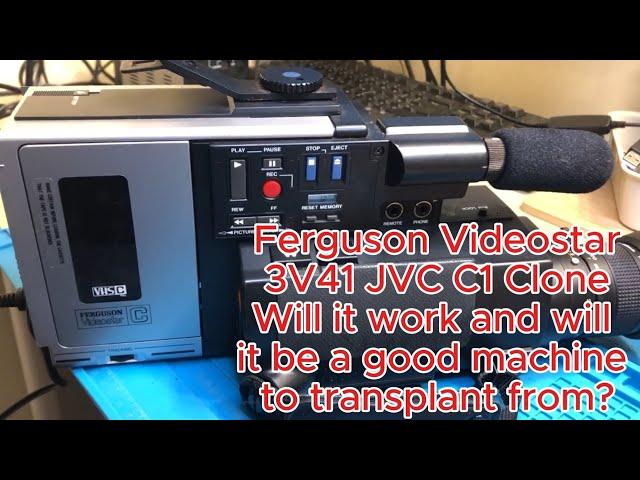 Ferguson 3V41 JVC GR-C1 Back to the Future , Videostar - Will it work ? #camcorder