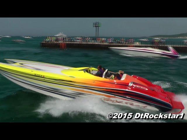 EPIC: Dozens of Offshore Racing Boats Accelerating