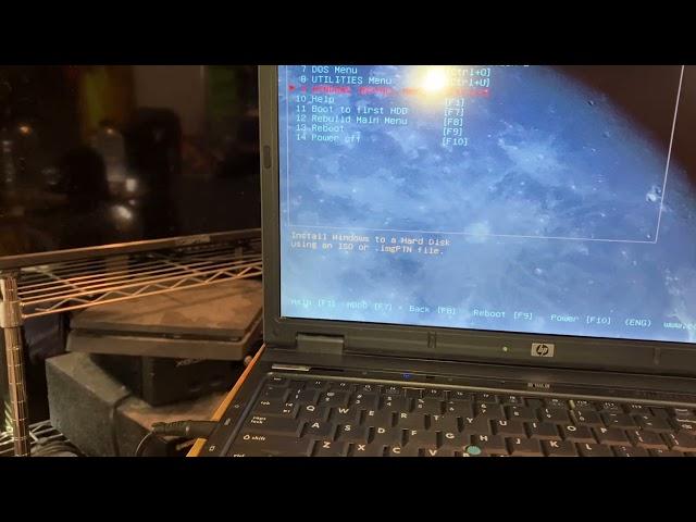 Installing Windows XP on The HP Compaq 8710w