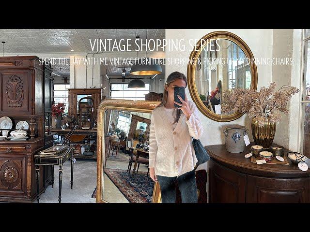 vintage shopping series | vintage furniture shopping & picking up my dining chairs