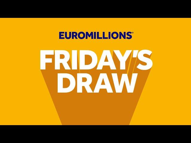 The National Lottery EuroMillions draw results from Friday 08 November 2024