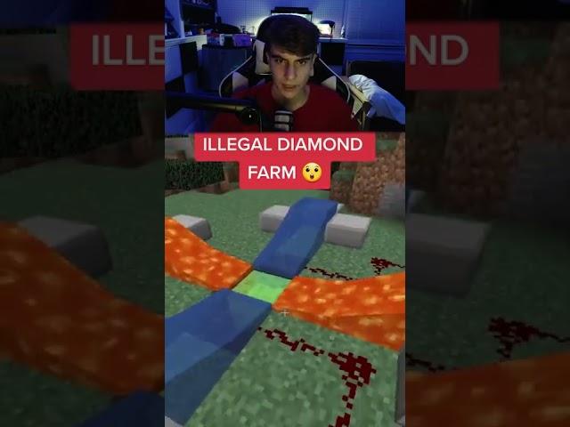 Crazy Diamond Farm In Minecraft! #shorts