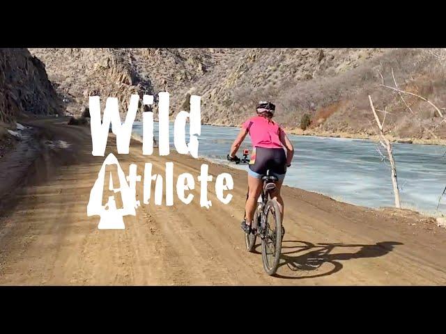 Mountain biking through Waterton Canyon, Colorado USA