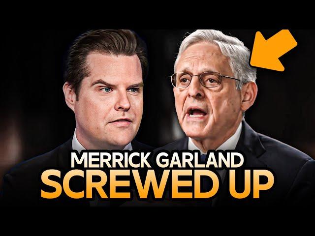 Merrick Garland BLASTED For Letting Matt Gaetz Walk After Scathing Ethics Report