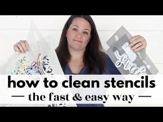 How to clean stencils: The fast & easy way to clean paint and adhesive off stencils