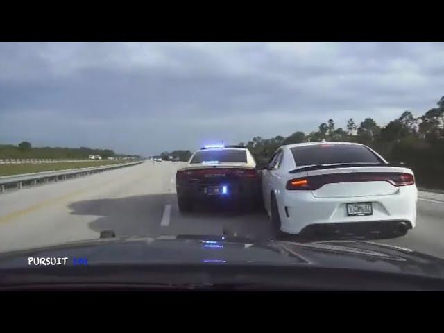 FLORIDA TROOPER CRASHES INTO TREES CHASING SUSPECT - INSANE POLICE DASHCAM FOOTAGE!!!