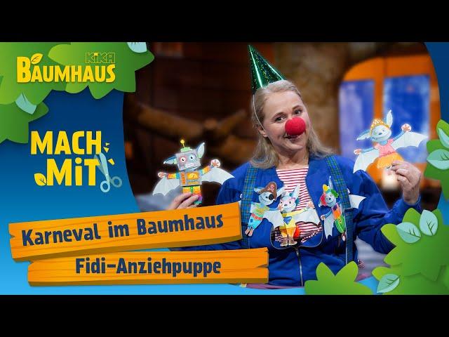 ️ Fidi-Anziehpuppe | Bastelideen für Kinder | MACH MiT! im KiKA Baumhaus | Mehr auf kikaninchen.de