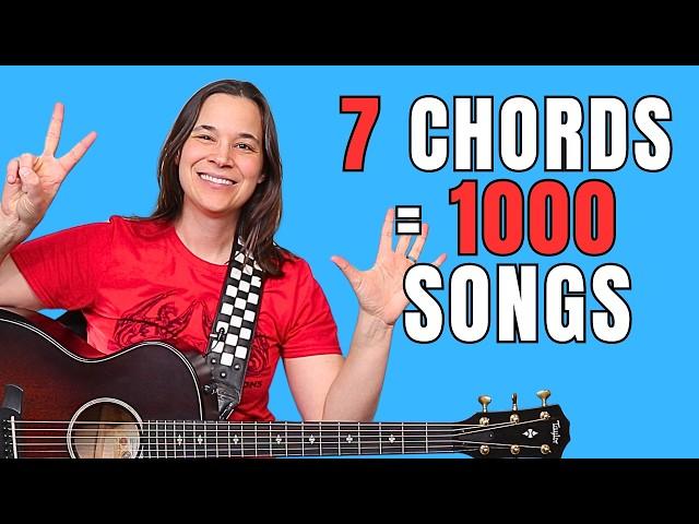 7 MUST KNOW Guitar Chords for Beginners to Unlock 1000s of Songs!