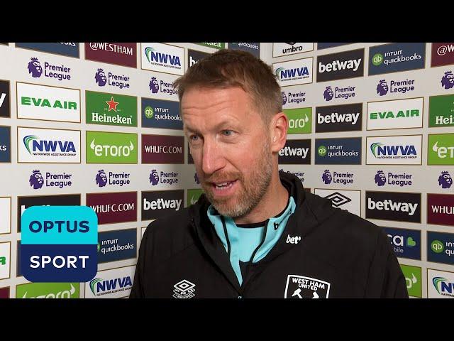 GRAHAM POTTER: 'Stressful!' | New West Ham boss gets his first win against Fulham