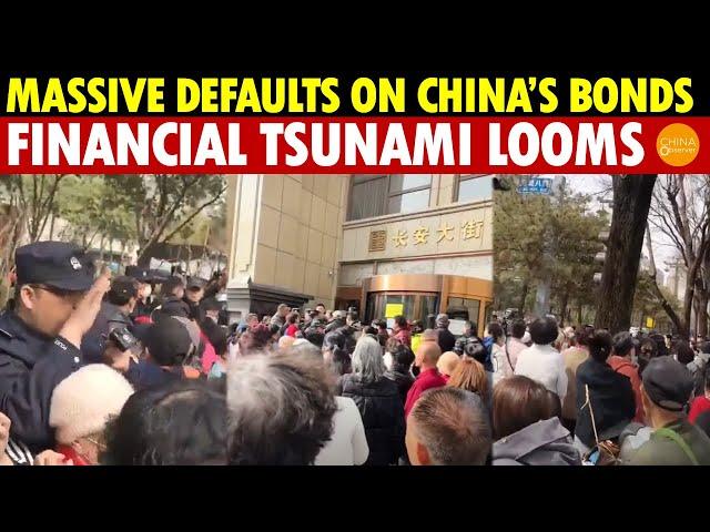 China’s Government Bonds Widely Default, Tens of Thousands Lose Everything, Financial Tsunami Looms