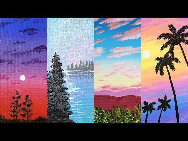 33 Easy Acrylic Painting Ideas for Beginners | 2023 Mega Compilation