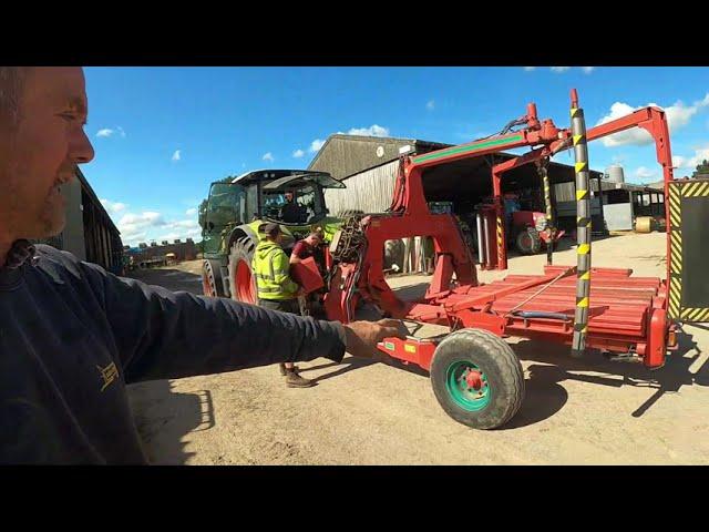 Kvernland Wrapper ,Store Cattle Out , Finished Combining , Preparing land for Drilling