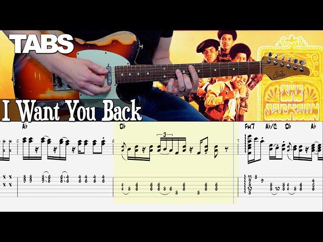 The Jackson 5 - I Want You Back | Guitar cover WITH TABS |