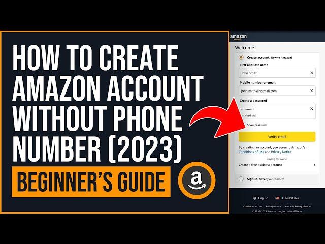 How to Create Amazon Account Without Phone Number 2023 (EASY STEPS)